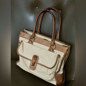 C2011 Ghurka No. 9 The Runabout Bag – 1980 Marley Hodgson Canvas & Leather –USA